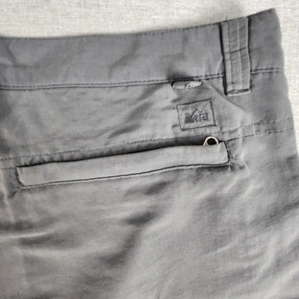 REI Co-Op Sahara Hiking Pants Mens 36x32 Gray Straight Leg Outdoor Utility Light